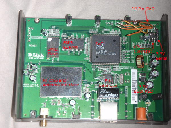 D-Link DWL-G700 AP motherboard D-Link DWL-G700 AP : PCB
