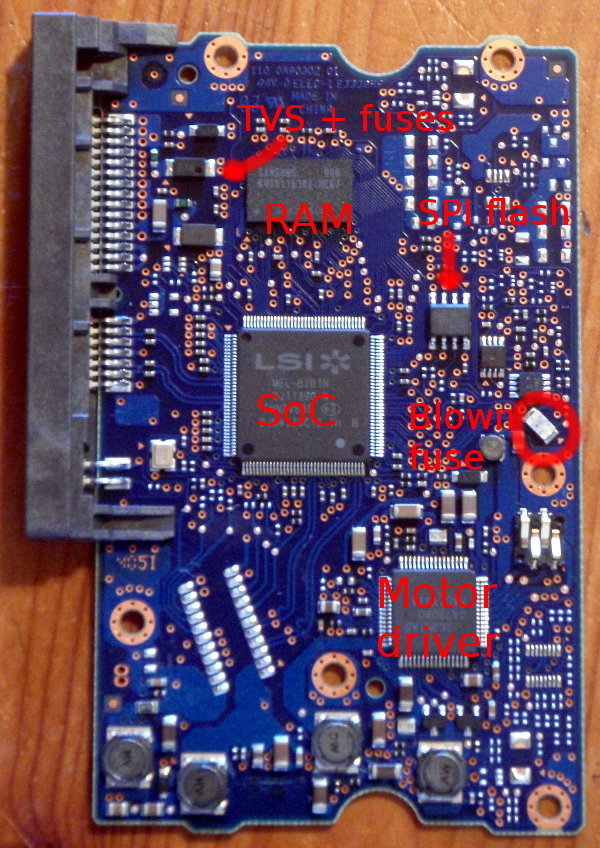 Hitachi Deskstar 7K3000 0A90302 PCB PCB Hitachi Deskstar 7K3000 0A90302