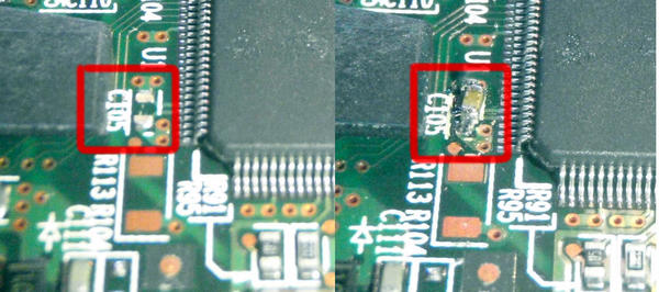 IBM Ultrastar capacitor replacement Remplacement de capacité sur un IBM Ultrastar