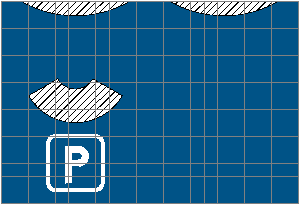 Parking sign Symbole de parking