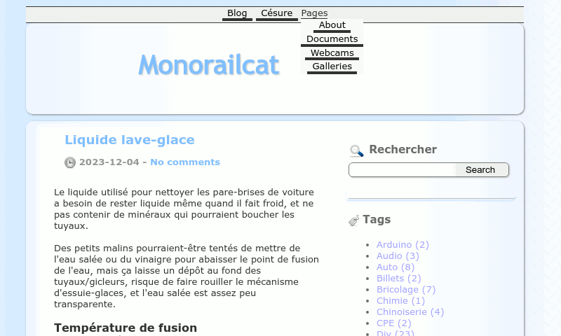 Monorailc.at - Blogotext - 2023 Monorailc.at - 2023