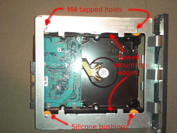 Xilence Icebox mod - bottom Xilence Icebox : modification, dessous