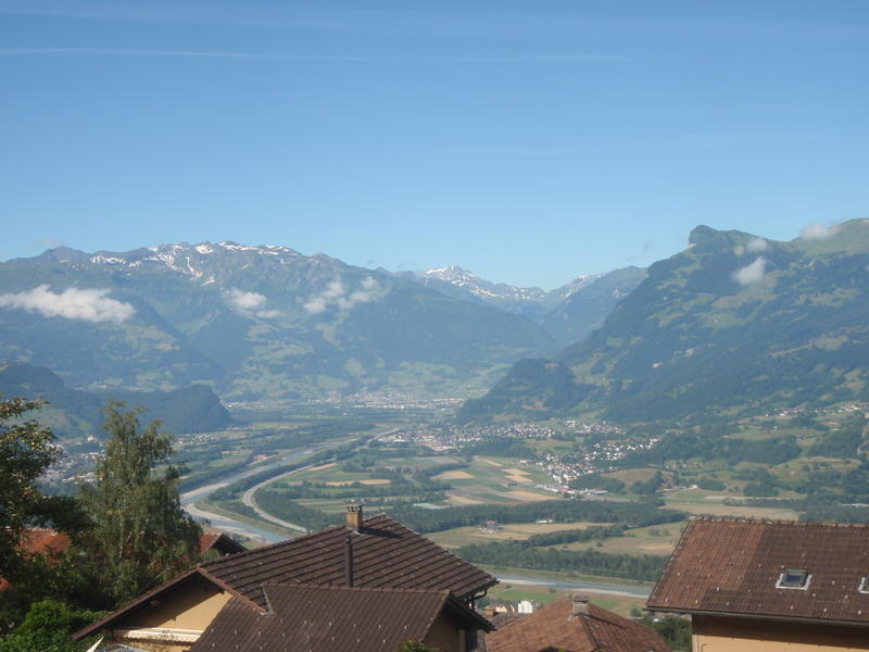 Rhine valley from Triesenberg