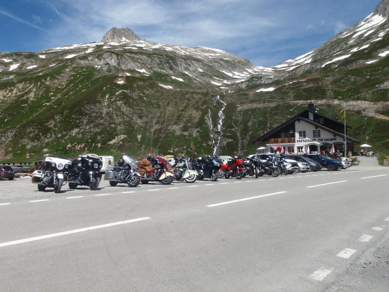 Motorbikes at the pass