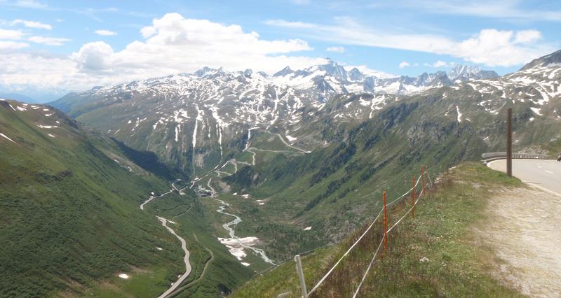 Rhône valley, with Gletsch and the Grimselpass