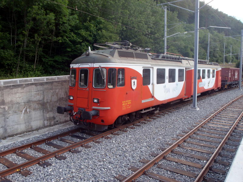 Cog railway train to the French border