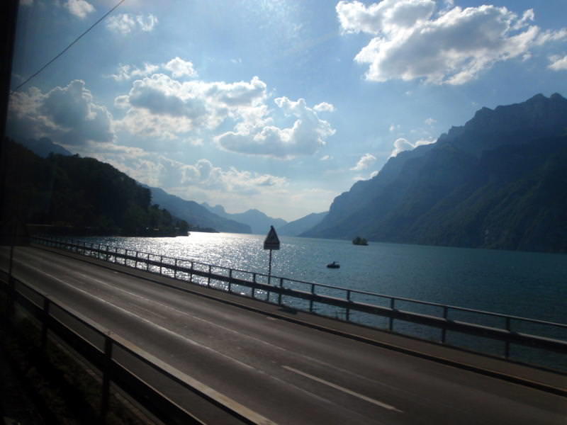 Western part of the Walensee, seen from Walenstadt (CH/SG)