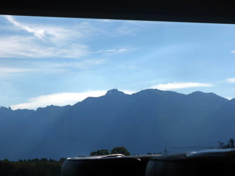 North east of the Appenzell mountains (Hoher Kasten), seen from Hohenems (AT/DO)
