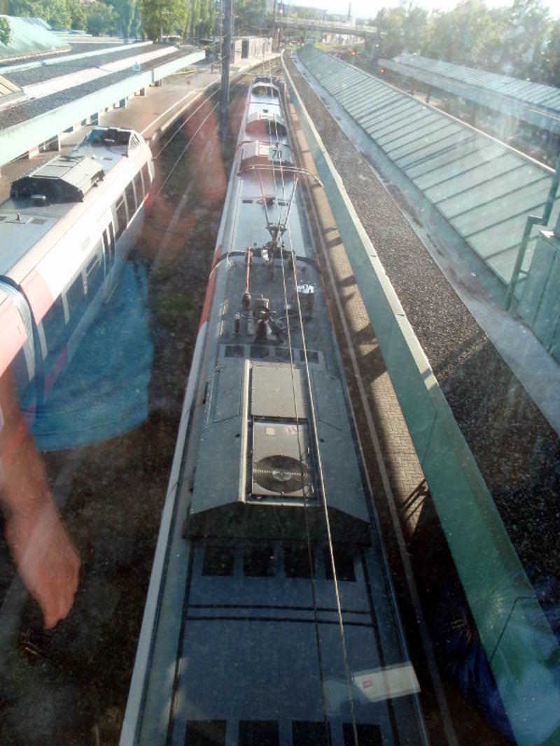 Electrical equipment on a Bombardier Talent (ÖBB, 4 carriages, 15kV 16.7Hz) in Bregenz (AT/B)