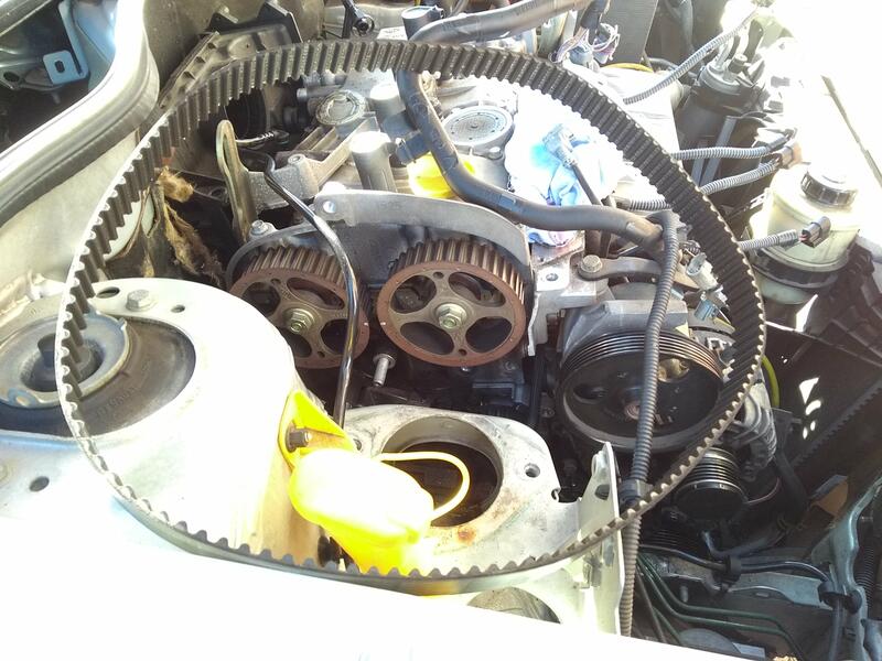 2019-12 timing belt: old belt removal