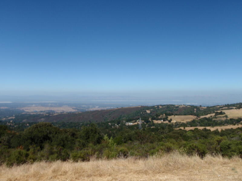 Vue sur la Silicon Valley depuis le Skyline Boulevard