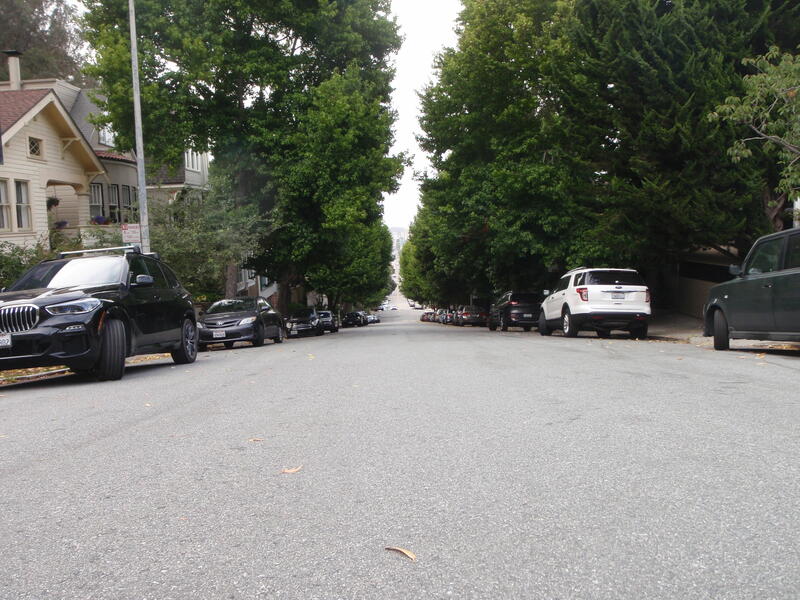 Rue pentue à San Francisco
