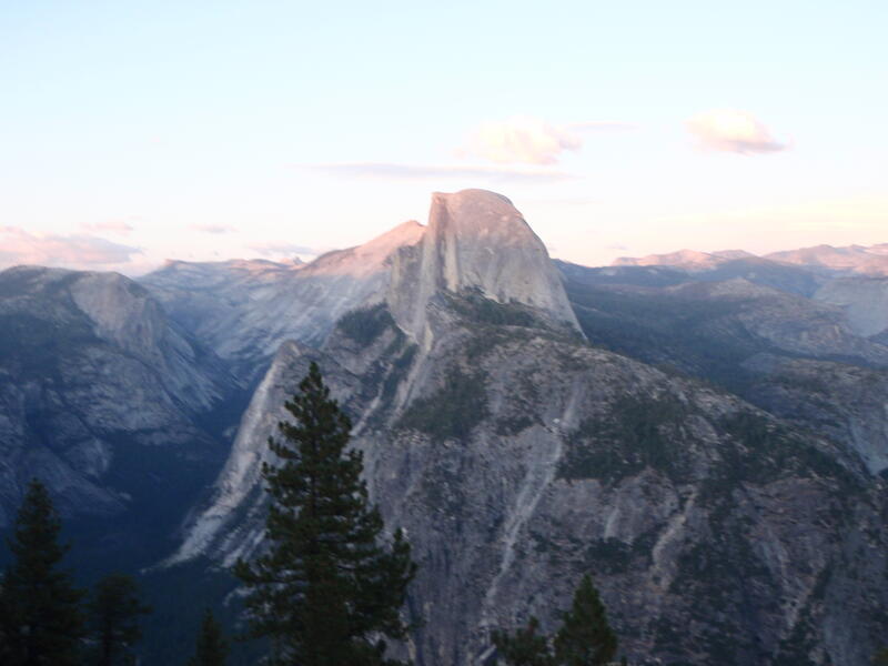 Half-dome depuis Glacier-Point