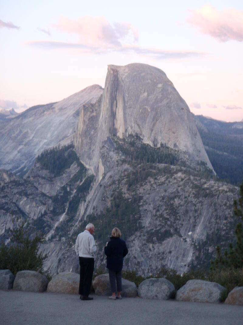 Half-dome depuis Glacier-Point