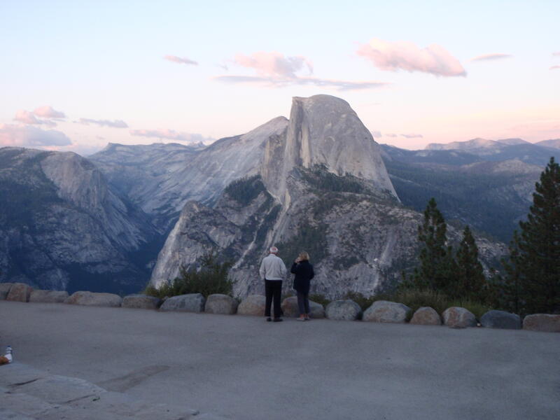 Half-dome depuis Glacier-Point