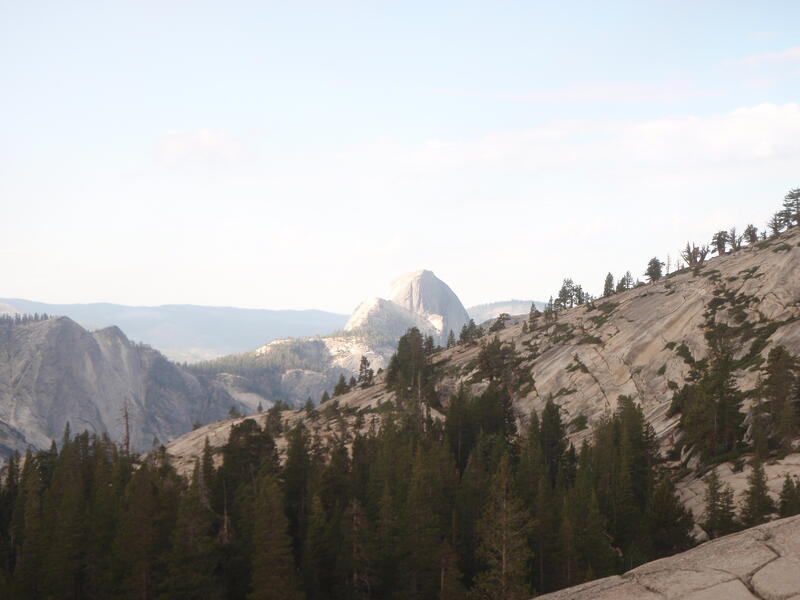 Half-dome depuis le plateau de Tuolumne