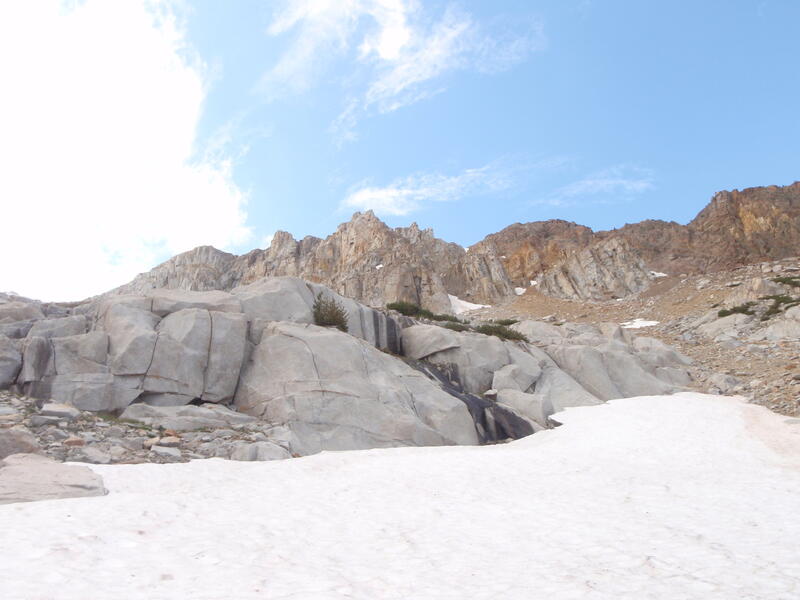 Neige au dessus de Ellery lake