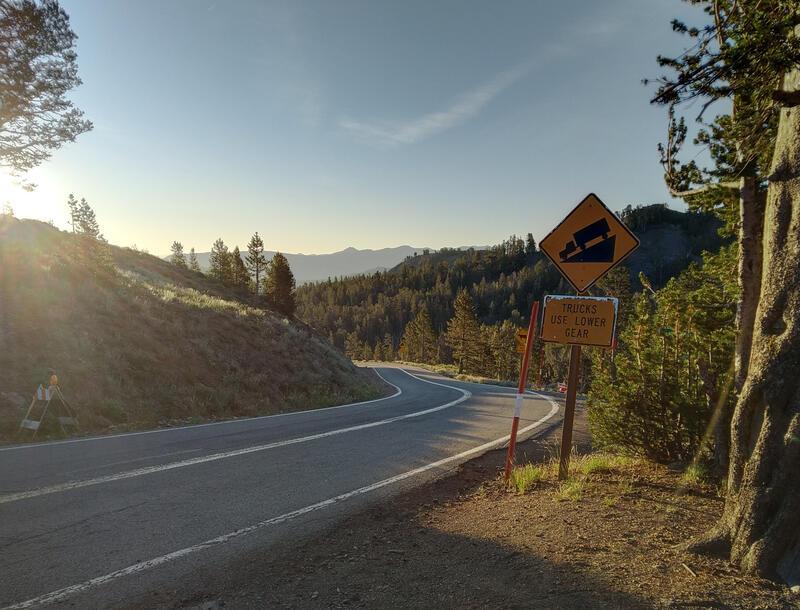 Col de Sonora au lever du soleil