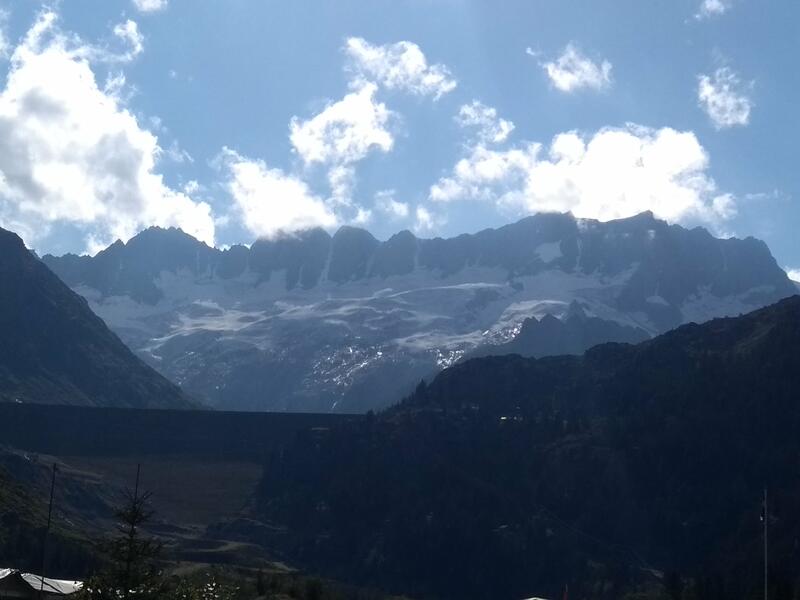 Dammastock (source du Rhône côté Ouest) vu depuis le Göscheneralp