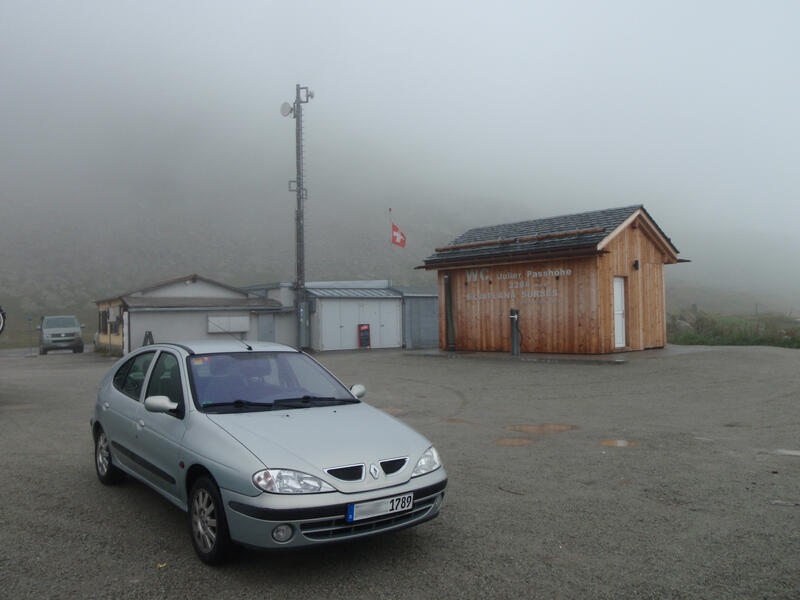 Julierpass dans le brouillard (2’284m)
