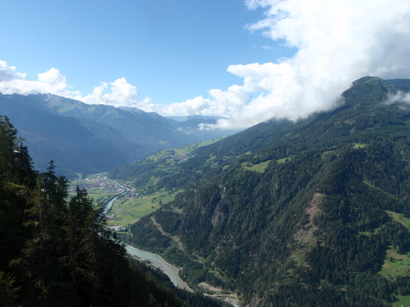 Oberinntal depuis le Pillerhöhe (1’559m)
