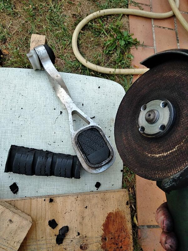 What is made of rubber and is known to be durable and sturdy? - A tire! 3 layers have been used here