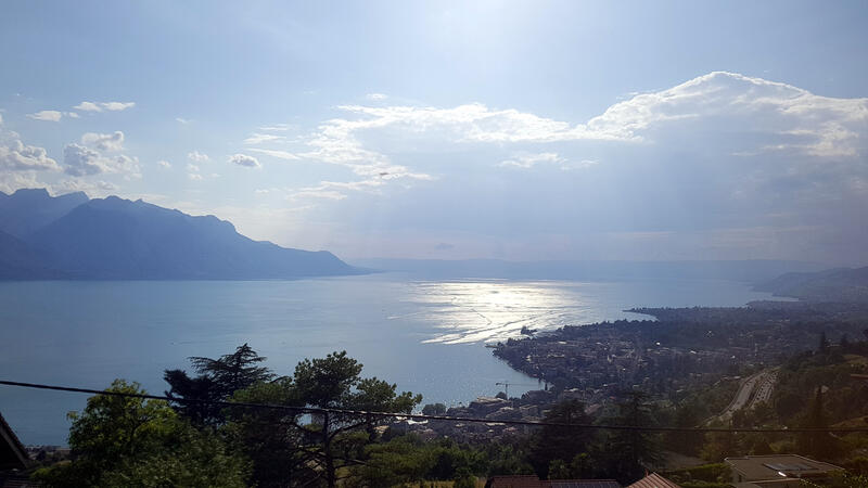 Lake Geneva from over Montreux