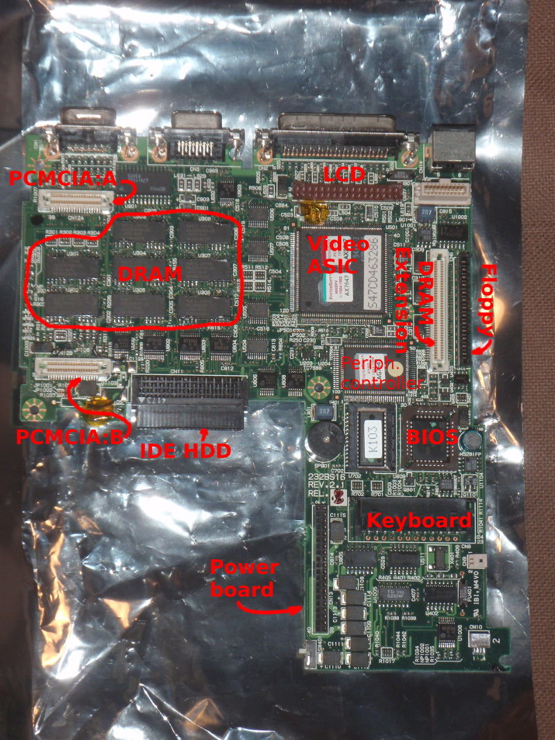 Motherboard - top Carte-mère : top
