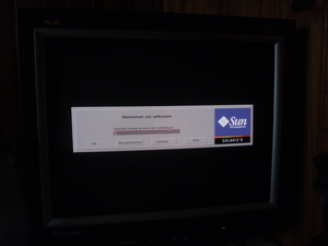 Solaris 8 login menu Solaris 8 : menu de login
